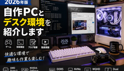 2026年版 自宅PC環境を紹介します